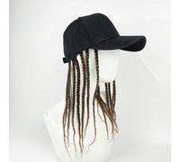 Festa Hip Hop Cappello Baseball Parrucca Treccia Lungo Rasta Visiera Sole