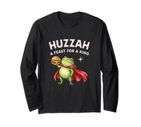 Festa Huzzah per Un Cavaliere Rana Rana Burger Gamer Snack Maglia a Manica