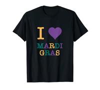 Festa I Love Mardi Gras New Orleans Maglietta