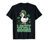 Festa Irlandese Lucky Goose St Patricks Day Maglietta
