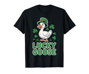 Festa Irlandese Lucky Goose St Patricks Day Maglietta