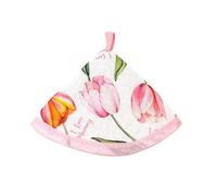 Festa mamma presina cappuccio - Primavera Estate - Ideale Come Regalo e Decorazione da Tavolo - Made in Italy (TULIPANO ROSA)