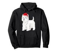 Festa Natalizia Westie del West Highland White Terrier Felpa con Cappuccio