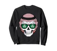 Festa Nazionale dell'Arabia Saudita KSA Skull I Love KSA Felpa