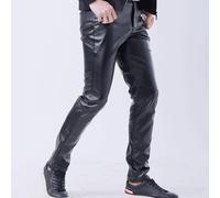 Festa Pelle Jeans Uomo Discoteca PU Similpelle + Misto Cotone Sintetici