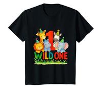 Festa per il 1° compleanno di Wild One Jungle Safari Zoo One Maglietta