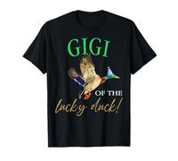 Festa per Il Primo Compleanno di Gigi of The Birthday Boy One Lucky Duck Maglietta
