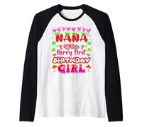 Festa per Il Primo Compleanno di Nana of The Berry Sweet One Strawberry Maglia con Maniche Raglan