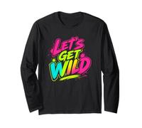 Festa retrò Anni '80 Let's Get Wild Maglia a Manica