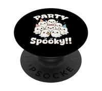 Festa spettrale Festeggiare Fantasmi Kawaii Halloween PopSockets PopGrip Adesivo