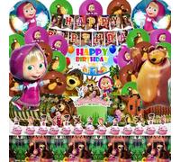 Festa Tema Masha, Masha Compleanno Kit, Ma Sha Compleanno Palloncini, Orso Piatti e Tovaglioli, Sfondo Orso, Kit Party Ma Sha Com Pleanno, M asha Decorazioni Torta, Tovaglioli M asha Com Pleanno