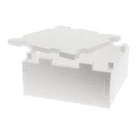 FESTA WOW Scatola Termica Grande Bianca Rettangolare in Polistirolo Contenitore Termico Ideale per Trasporto Alimenti Spedizioni Riutilizzabile Made in Italy 59x37x24 cm