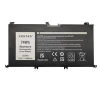 FESTAS 357F9 - Batteria di ricambio per PC portatile Dell Inspiron 15 5000 7000 7566 7567 7557 7559 5576 5577 P65F P57F 71JF4 0GFJ6 0357F9 00GFJ6 071JF4 P4 57F00 3 P65F001 11,4 V 74 Wh