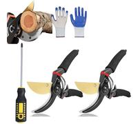 Festberg Gardencutter Pro - Cesoie da giardino ad alte prestazioni, con impugnatura comoda, ergonomiche, per tagli precisi di rami, rami e fiori (2 pezzi)