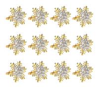 Feste di Natale glamour con elegante porta tovaglioli design fiocco di neve