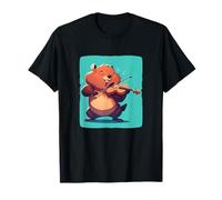 Festeggia con stile con questo divertente look da violino castoro Maglietta