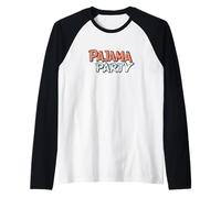 Festeggia il comfort con questo discorso pigiama party Maglia con Maniche Raglan