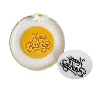 Festeggia il compleanno con stampi per biscotti inglesi con scritta "Happy Birthday", per pasta di zucchero e pasta di zucchero, per pasticceria a casa