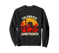 Festeggia il mese della storia nera delle donne vintage di Juneteenth Felpa