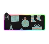 Festeggia il Natale Ricarica Wireless Incandescente pad da scrivania per tastiera e tastiera animale tappetino per mouse fresco tappetino antiscivolo viaggio 80 x 30 cm