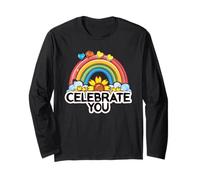 Festeggia il tuo orgoglio LGBT - Cute Self Love LGBTQ Pride Month Maglia a Manica