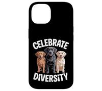 Festeggia la diversità Labrador Dog Custodia per iPhone 14
