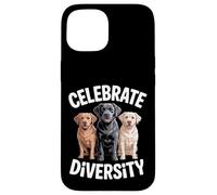 Festeggia la diversità Labrador Dog Custodia per iPhone 15
