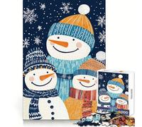 Festeggia la magia dell'inverno con questo puzzle per ragazzi da 1000 pezzi,ideale per stimolare la logica e il divertimento,con incastro perfetto Regalo stagionale (38x52cm)