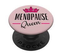 Festeggia la regina esilarante della menopausa delle donne di mezza età abbinate PopSockets PopGrip Adesivo