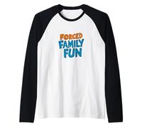 Festeggia la stagione con il costume divertente della famiglia forzata Maglia con Maniche Raglan