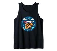 Festeggia l'ottimismo con Questo Outfit di Design Elevate Your Day Canotta