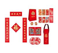 Festeggia Set Distici Anno Del Serpente 2025 Distici Floccati Anno Serpente 2025 Calendario Tubo Della Fortuna Per La Celebrazione Floccaggio Morbido E Confortevole