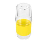 FESTFENDS 1 Set brocca d'acqua da comodino con tazza: bottiglia d'acqua in vetro riutilizzabile con coperchio e bicchiere, caraffa in vetro trasparente per camera da letto, camera degli