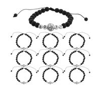 FESTFENDS 10 braccialetti da calcio per uomo, donna e bambino - 2026 braccialetti sportivi intrecciati - motivazionali regolabili per il calcio, ideali come bomboniere per feste a tema sportivo.