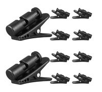 FESTFENDS 10 clip per cavi per cuffie: clip in plastica per cavi di auricolari - Morsetto girevole per di cuffie e vestiti, accessori per auricolari per jogging, esercizio fisico e ufficio