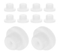 FESTFENDS 10 Pezzi Tappi per Fori in Silicone Bianco 14 Mm Tappi Terminali per Bottiglie e Tubi Tenuta Resistente e Flessibile per Vasche e Inserti di Ricambio