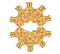 FESTFENDS 10 Pezzi Zineffe per Tende in Plastico Vintage, Facile Installazione e Stabilità Migliorata, per Aste da 26-28mm, Decorazione Elegante la Casa