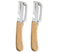FESTFENDS 2 pezzi Pelapatate 3 in 1 con lama in acciaio inossidabile, coltello multifunzione per zucca, apribottiglie, affettatrice per cipolle verdi per rimuovere senza sforzo la scorza e le bucce