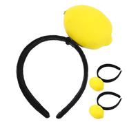 FESTFENDS 3 pezzi di cerchietto di frutta hawaiano: copricapo al limone - accessori per capelli con copricapo Luau per foto, decorazioni per feste in spiaggia per donne e ragazze