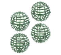 FESTFENDS 4 Pezzi Supporti per Palla Topiaria Rotonda in Plastica Verde, Design Leggero e Facile Installazione, per Decorazioni Matrimonio e Giardino