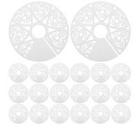 FESTFENDS 50 segnaposto di carta per bicchieri da vino - Etichette per bevande con stelo da 3,46" - Ciondolo bianco vuoto per calice per identificazione fai-da-te degli ospiti, cocktail e bevande