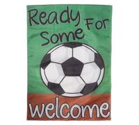 FESTFENDS Bandiera per feste a tema calcio, 70x100 cm, decorazione da appendere in giardino per partite e feste sportive, bandiera sportiva per celebrare lo spirito di squadra.