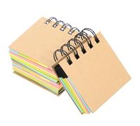 FESTFENDS Blocco Note a Spirale 3 Pezzi, Formato Compatto, Carta Kraft e Offset su 2 Lati, Superficie Liscia, Pratico per Ufficio e Casa