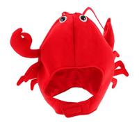 FESTFENDS Cappello in Peluche Rosso Cotone Pp a Forma di Aragosta Morbido e Facile da Mantenere Realistica per Cosplays e Decorazioni di Ristoranti di Pesce