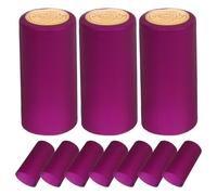 FESTFENDS Capsule Termorestringibili per Bottiglie di Vino in PVC Porpora 3cmx6cm 100 Pezzi per Mantenere Freschezza e Durata per Casa e Feste
