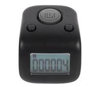 FESTFENDS Contavasche Nuoto Elettronico Portatile in Silicone Nero, Contatore Digitale a Dito Ricaricabile Display Luminoso, Lo Sport e Crochet