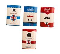 FESTFENDS Contenitore per Raccolta Differenziata Lame da Barba in Latta 4 Pezzi Pratico e Facile da Smontare, Dimensioni 10,5x7,5 Cm, Colore Assortito per Uso Domestico