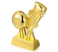FESTFENDS Coppa di Calcio in Resina Oro Design Realistico, Versatile per Festa e Gara, per Commemorazione del Calcio e Appassionati di Calcio