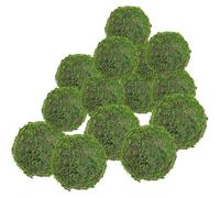 FESTFENDS Decorative di Muschio Artificiale Verde in Schiuma e Plastica 14 Palline Riempitivo Facile da Gestire Stile Nordico e Pastorale per Decorazioni Festa e Matrimoni