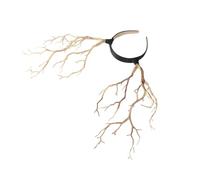 FESTFENDS Fascia per Chioma Corna di Strega Effetto Ramo Secco, Accessorio Cosplay Leggero e Comodo per Festa di Halloween, Cerchietto Decorativo per Donna